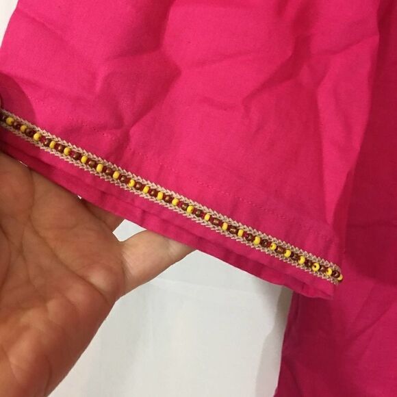 Inc international Concepts Pink Beaded Tunic Top Size 2 Small - Picture 5 of 6